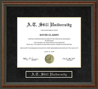 A.T. Still University (ATSU) Diploma Frame