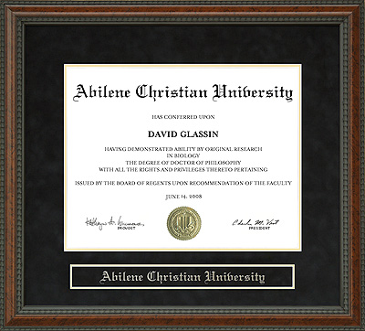 Abilene Christian University (ACU) Diploma Frame