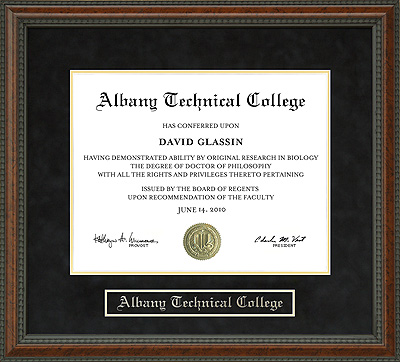 Albany Technical College (ATC) Diploma Frame