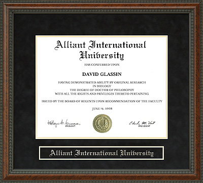 Alliant International University (AIU) Diploma Frame