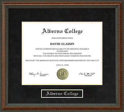 Alverno College Diploma Frame