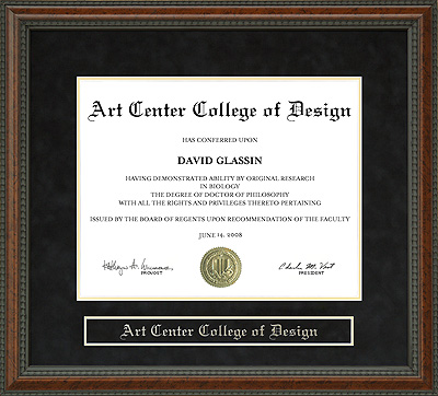 Art Center College of Design (ACCD) Diploma Frame