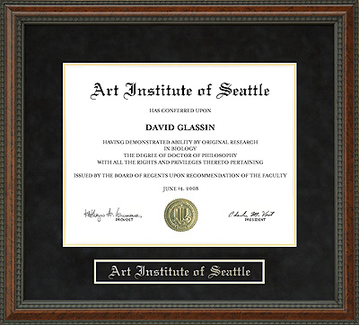 Art Institute of Seattle Diploma Frame