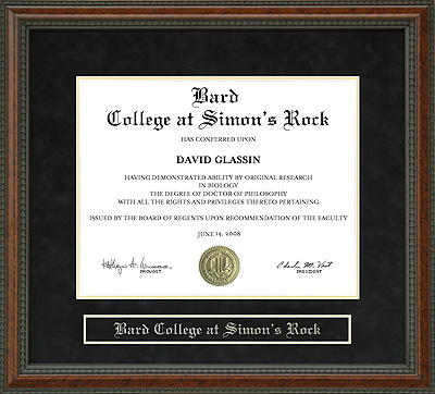 Bard College at Simon's Rock Diploma Frame
