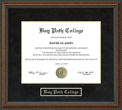 Bay Path College Diploma Frame