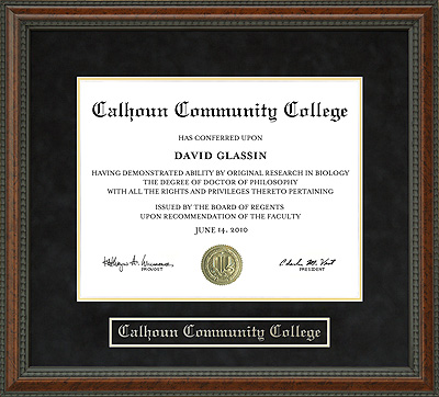 Calhoun Community College Diploma Frame