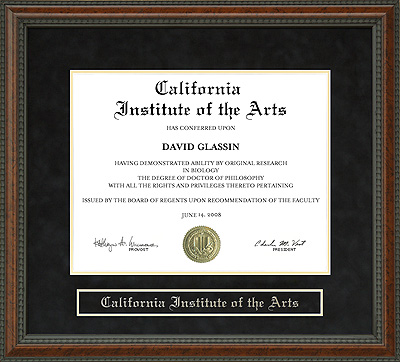 California Institute of the Arts (CalArts) Diploma Frame