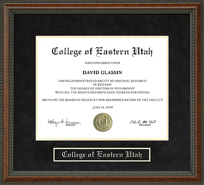 College of Eastern Utah (CEU) Diploma Frame