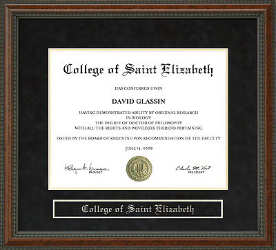 College of Saint Elizabeth (CSE) Diploma Frame