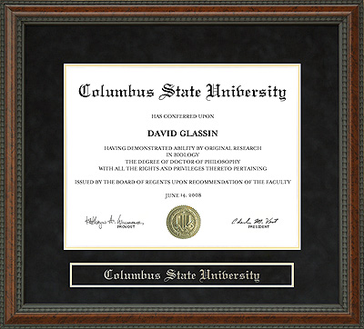 Columbus State University (CSU) Diploma Frame