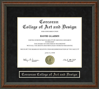 Corcoran College of Art and Design (CCAD) Diploma Frame
