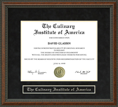  Culinary Institute  York on The Culinary Institute Of America  Cia  Diploma Frame  Wordyisms
