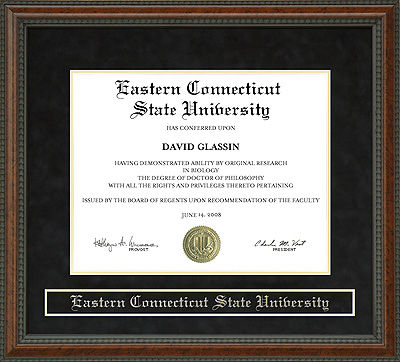 Eastern Connecticut State University (ECSU) Diploma Frame
