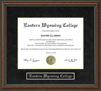 Eastern Wyoming College (EWC) Diploma Frame