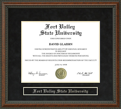 Fort Valley State University (FVSU) Diploma Frame