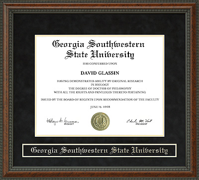 Georgia Southwestern State University (GSW) Diploma Frame