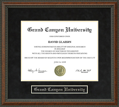 Grand Canyon University (GCU) Diploma Frame