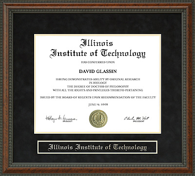 Illinois Institute of Technology (IIT) Diploma Frame