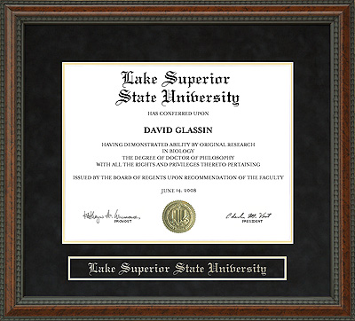 Lake Superior State University (LSSU) Diploma Frame