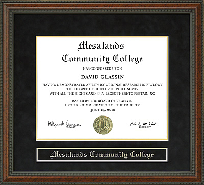 Mesalands Community College Diploma Frame