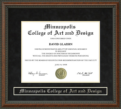 Minneapolis College of Art and Design (MCAD) Diploma Frame