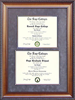 Russell Sage College Double Diploma Frame