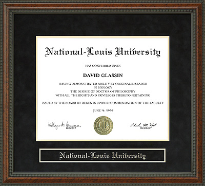 National-Louis University (NLU) Diploma Frame