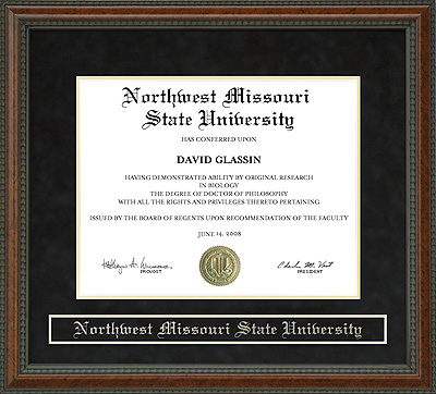 Northwest Missouri State University Diploma Frame
