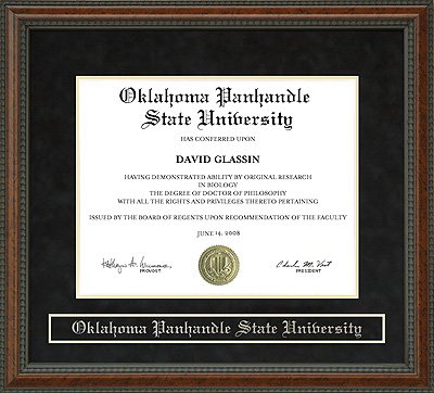 Oklahoma Panhandle State University (OPSU) Diploma Frame