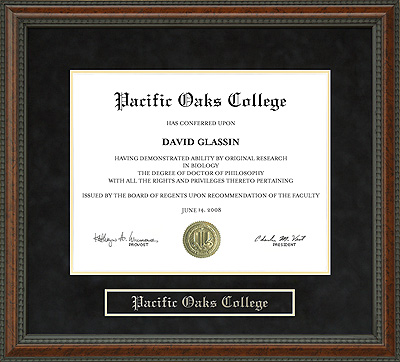 Pacific Oaks College Diploma Frame