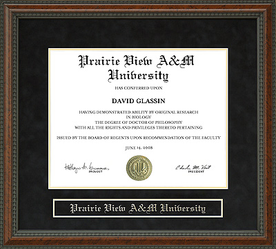 Prairie View A&M University (PVAMU) Diploma Frame