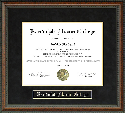 Randolph-Macon College (R-MC) Diploma Frame