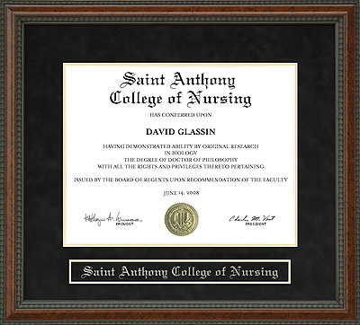 Saint Anthony College of Nursing (SACN) Diploma Frame