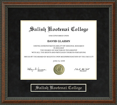 Salish Kootenai College (SKC) Diploma Frame