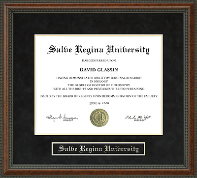 Salve Regina University Diploma Frame