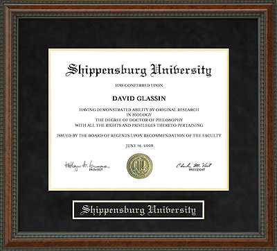 Shippensburg University Diploma Frame