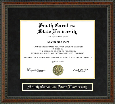 South Carolina State University (SC State) Diploma Frame