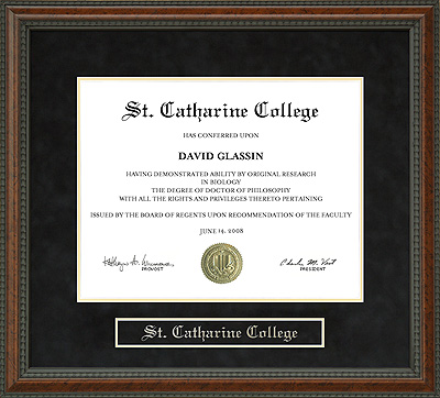St. Catharine College (SCC) Diploma Frame