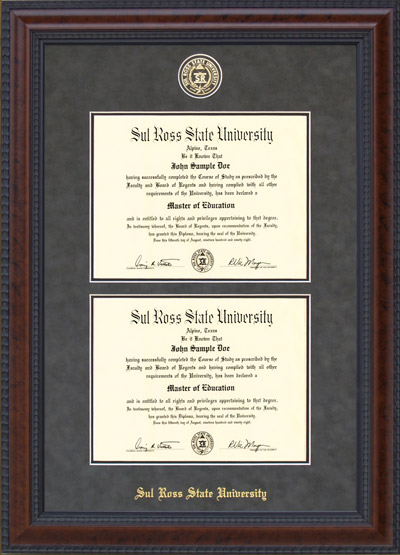 SRSU Double Diploma Frame with School Seal