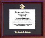 Criswell College Essential Diploma Frame in Braided Mahogany