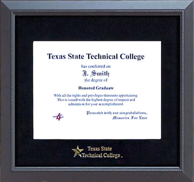 TSTC Diploma Frame with Embossed Mat