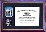 University of Houston Diploma Frame with Suede Mat