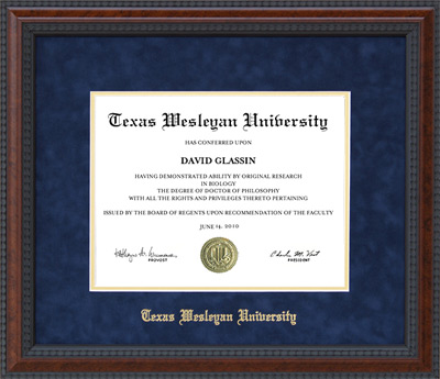 Texas Wesleyan University Classic Frame