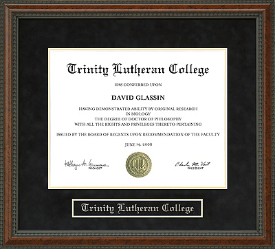 Trinity Lutheran College Diploma Frame