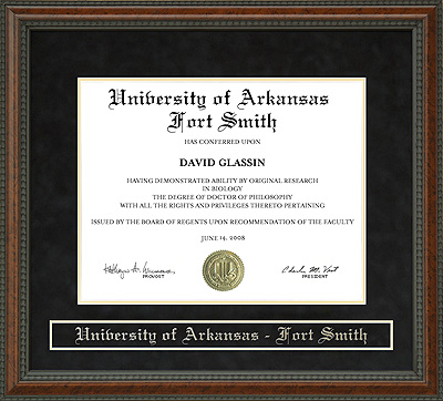 University of Arkansas - Fort Smith (UA Fort Smith) Diploma Frame