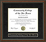 Community College of the Air Force (CCAF) Diploma Frame