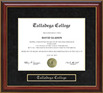 Talladega College Mahogany Diploma Frame