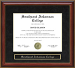 Southeast Arkansas College (SEARK) Mahogany Diploma Frame