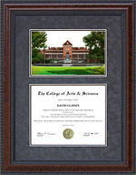 University of Arizona (UA) Diploma Frame with Campus Lithograph