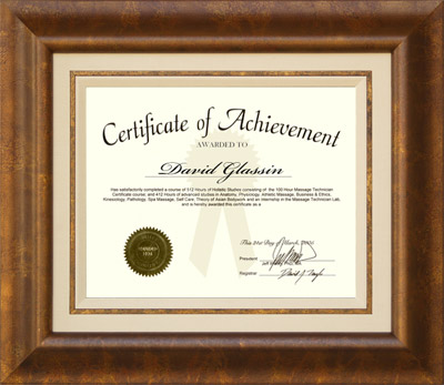 Wordyisms Signature Certificate Frame with Inlaid Wood
